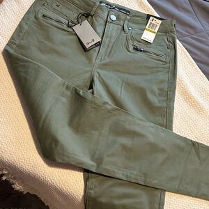 Seven7 Women's Skinny Jeans in Olive Green